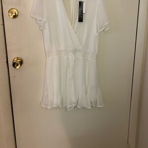 Elegant White Women's Romper